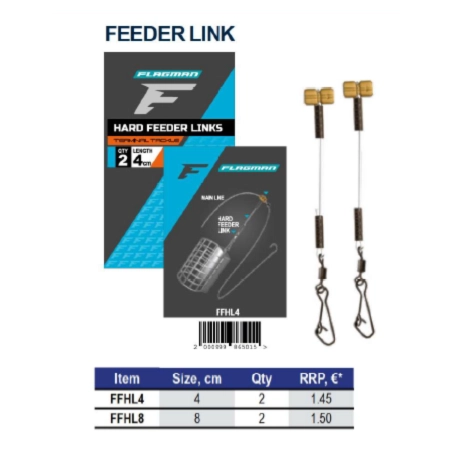 FLAGMAN FEEDER HARD ŁĄCZNIK DO KOSZYCZKA 4cm 2szt.